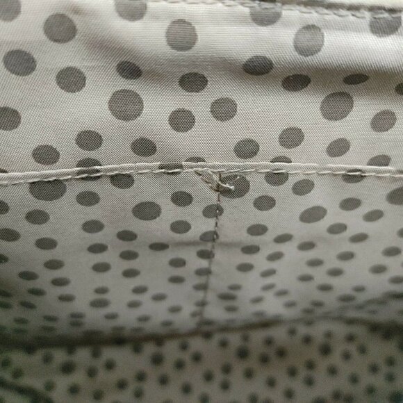 RELIC by FOSSIL Faux Leather Black Gray Ivory Colorblock Messenger Crossbody - Picture 7 of 8